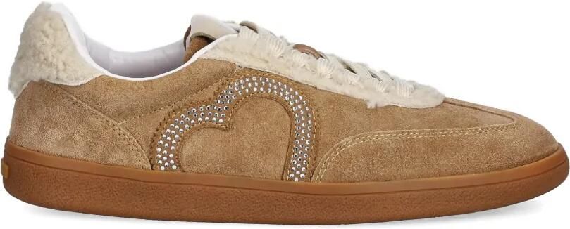 Love Moschino Sneakers met hartapplicatie Bruin