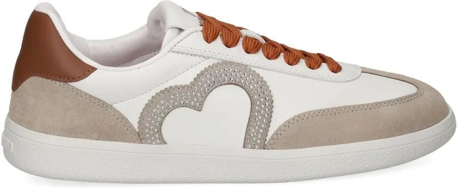Love Moschino Sneakers met hartapplicatie Wit