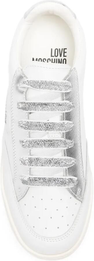 Love Moschino Sneakers met hartapplicatie Wit - Foto 4
