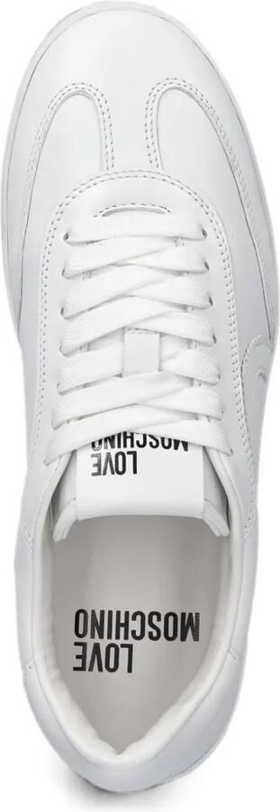 Love Moschino Sneakers met hartpatch Wit