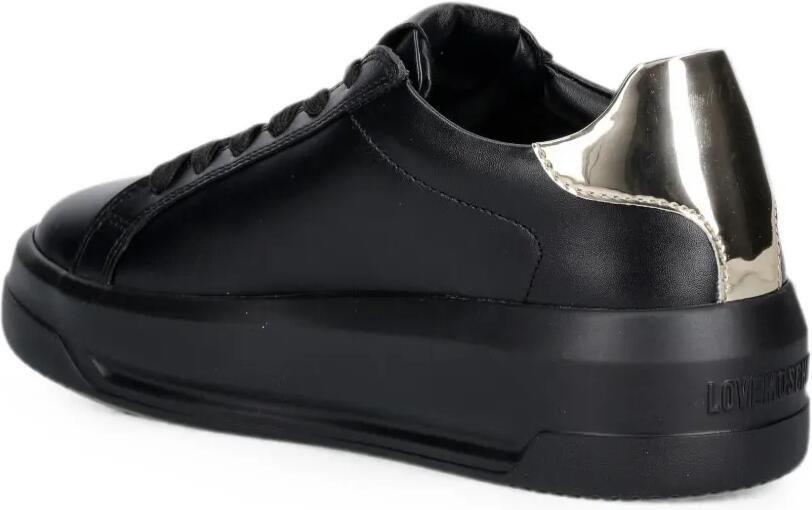 Love Moschino Sneakers met hartpatroon en logoplakkaat Zwart - Foto 2