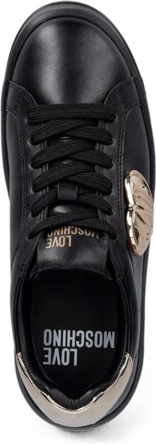 Love Moschino Sneakers met hartpatroon en logoplakkaat Zwart - Foto 3