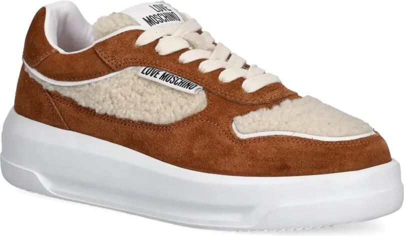 Love Moschino Sneakers met logo Bruin - Foto 3