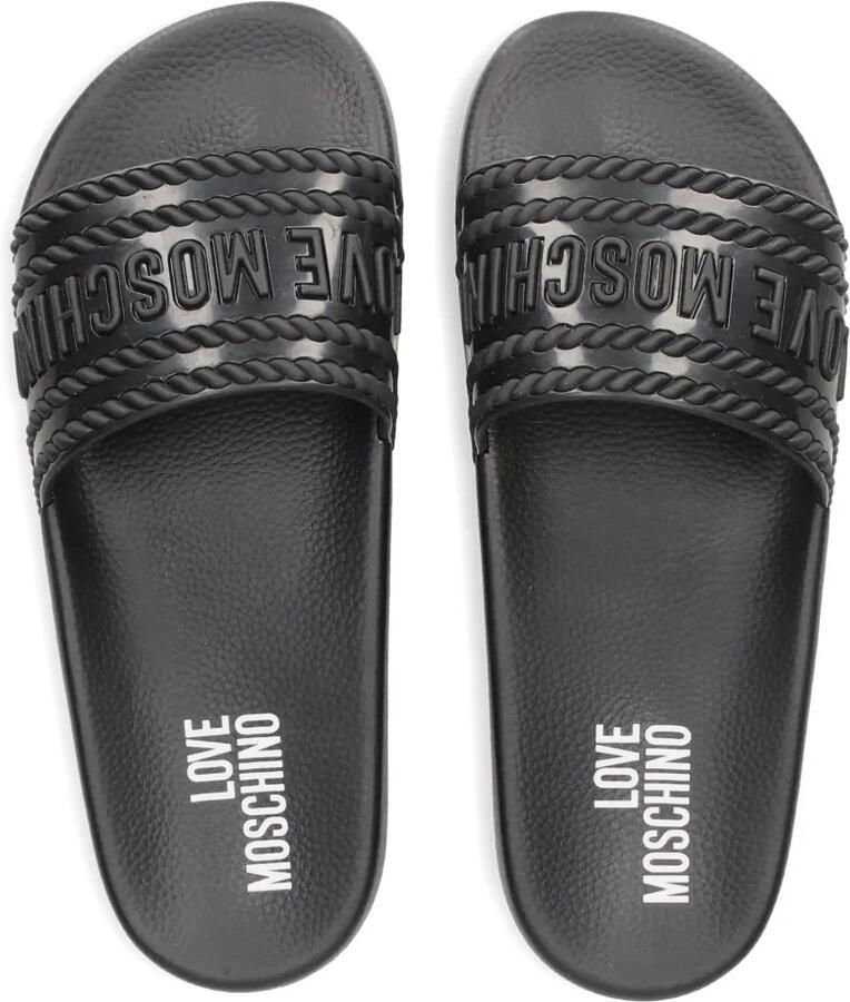 Love Moschino Sneakers met logo-reliëf Zwart - Foto 2