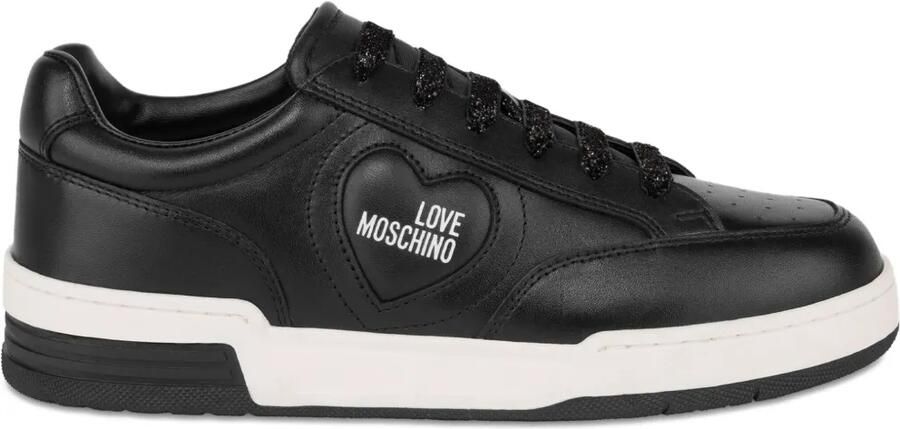 Love Moschino Sneakers met logo Zwart