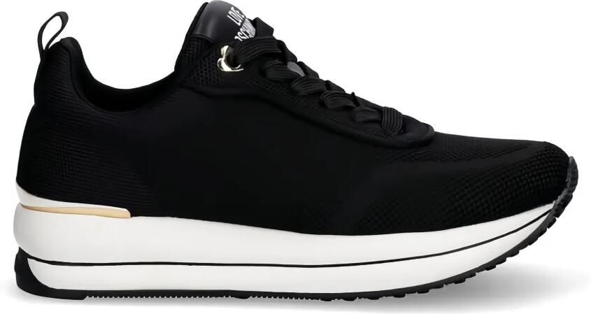 Love Moschino Sneakers met logo Zwart