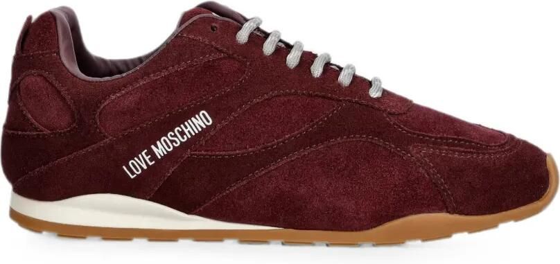 Love Moschino Sneakers met logoprint Rood