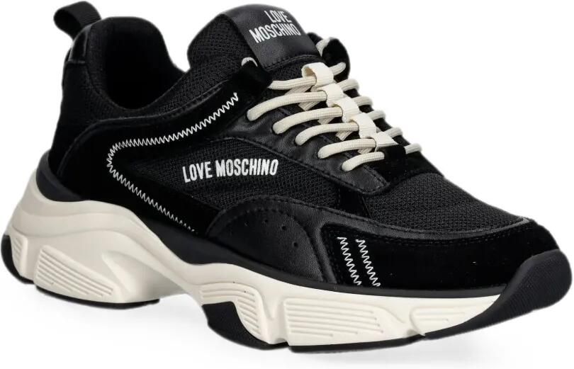 Love Moschino Sneakers met logoprint Zwart - Foto 2