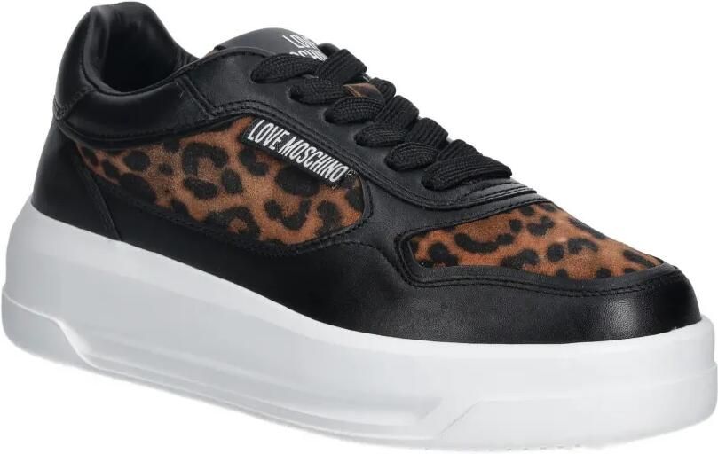 Love Moschino Sneakers met luipaardprint Zwart - Foto 2
