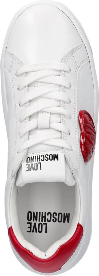 Love Moschino Sneakers met patch Wit - Foto 4