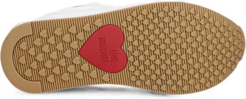 Love Moschino Sneakers met plateauzool Wit
