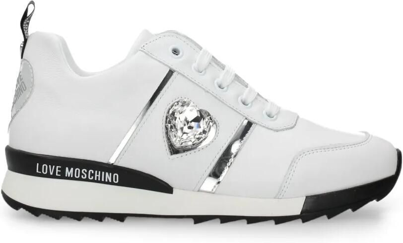 Love Moschino Sneakers met ronde neus Wit