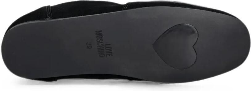 Love Moschino Sneakers met suède vlakken en logo-label Zwart - Foto 5