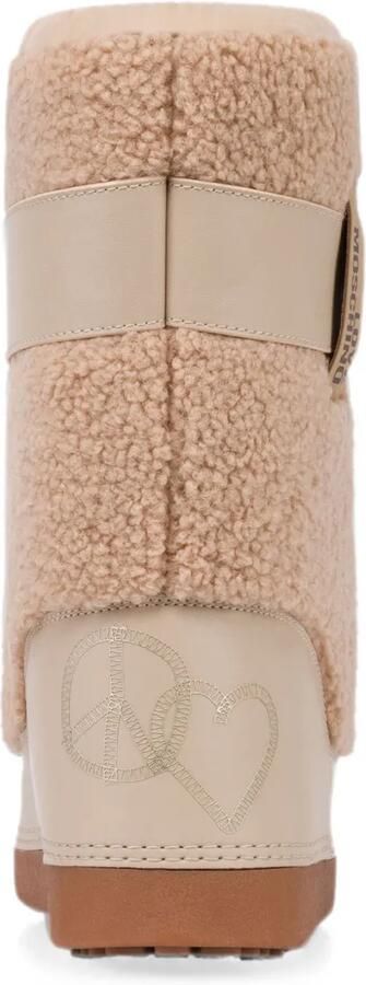 Love Moschino Snow boots van imitatielamswol Beige - Foto 3