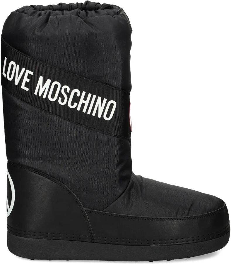 Love Moschino Snowboots met hartvormig logo Zwart