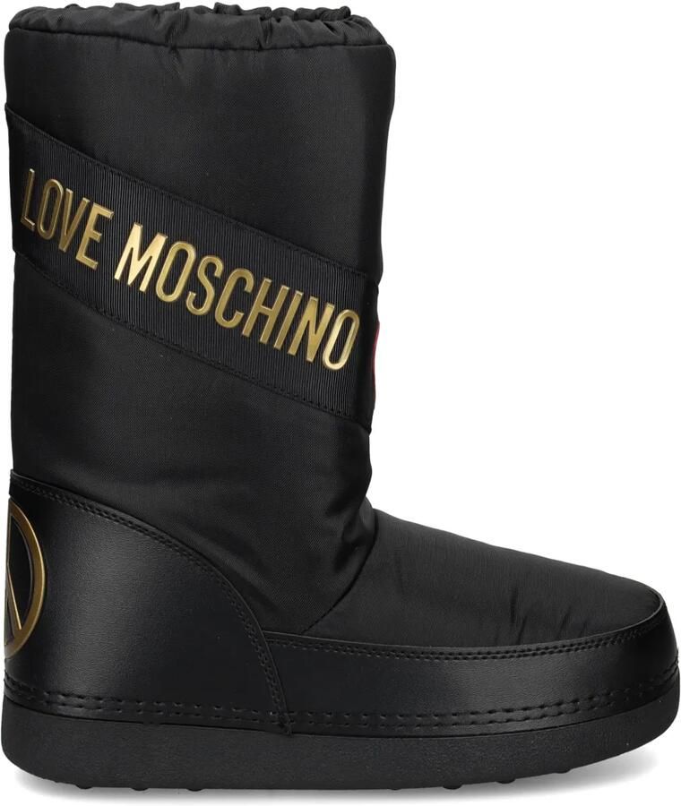 Love Moschino Snowboots met logoprint Zwart