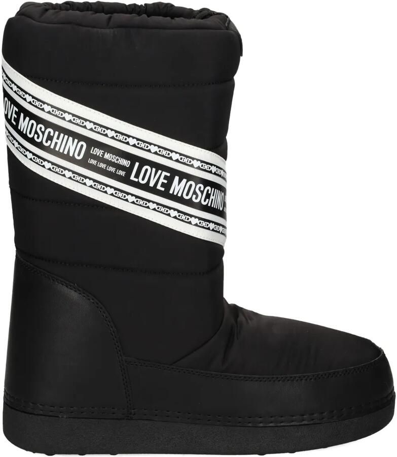 Love Moschino Snowboots met logoprint Zwart