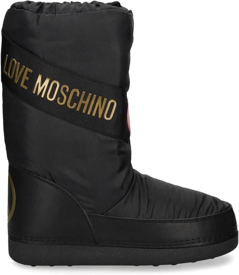 Love Moschino Snowboots met logoprint Zwart