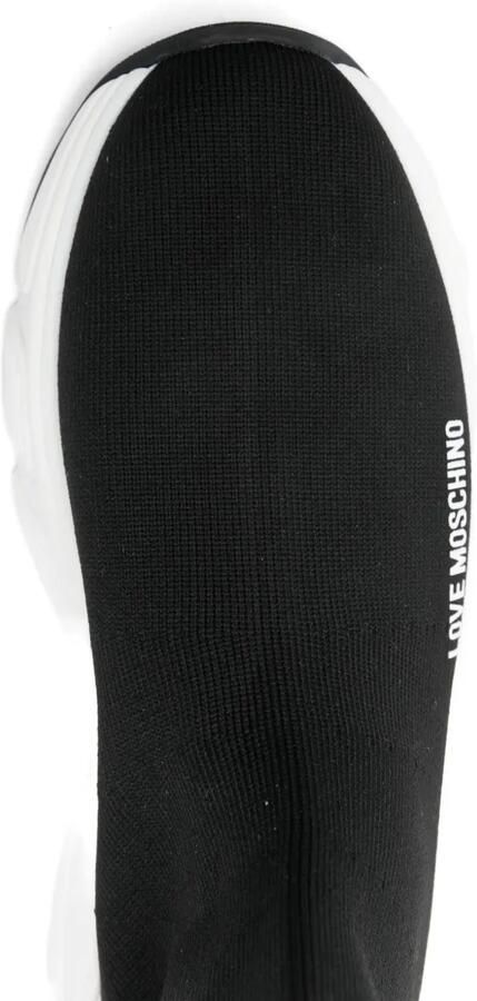 Love Moschino Soksneakers met logo Zwart - Foto 5