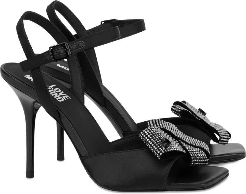 Love Moschino Stiletto sandalen met strik Zwart - Foto 2