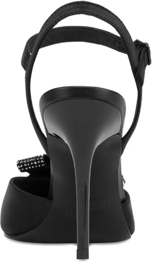 Love Moschino Stiletto sandalen met strik Zwart - Foto 3