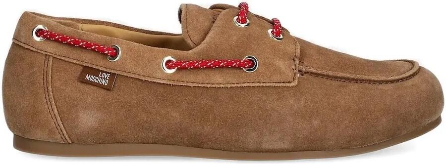Love Moschino Suède loafers Bruin
