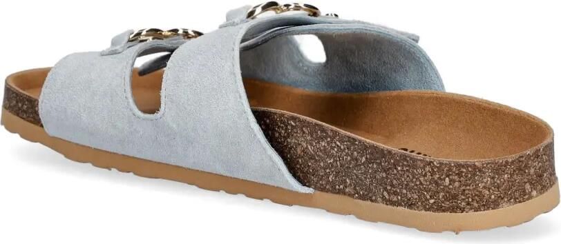 Love Moschino Suède sandalen met hartgesp Blauw - Foto 4