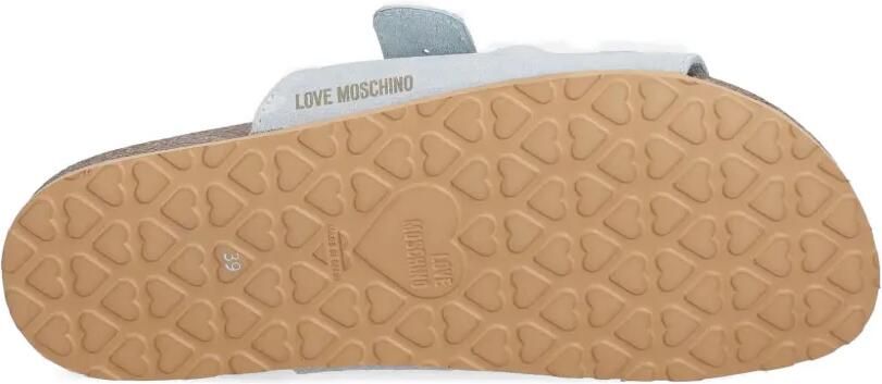 Love Moschino Suède sandalen met hartgesp Blauw - Foto 5