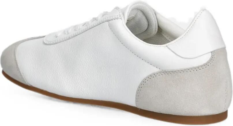 Love Moschino Suède sneakers met logo-plakkaat Wit - Foto 3