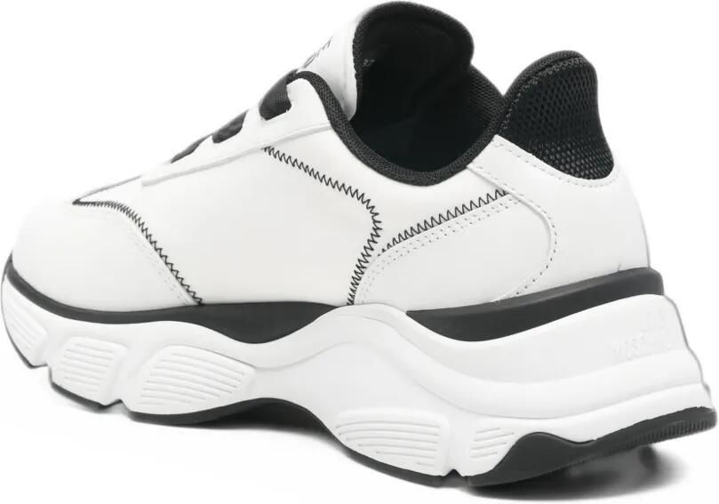 Love Moschino zigzag-stitch chunky-sole sneakers Wit - Foto 2