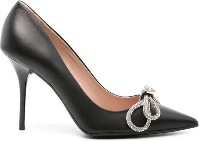 Love Moschino Pumps met logoplakkaat Zwart