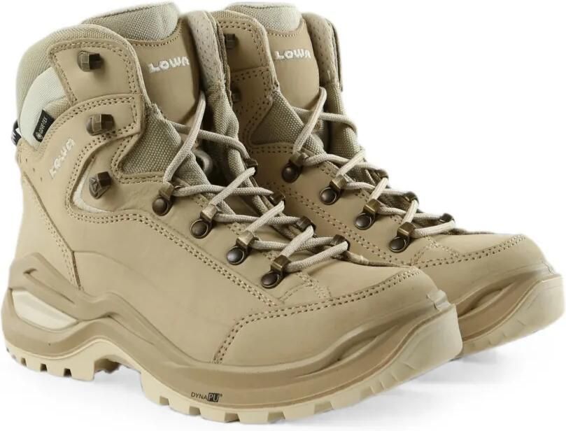 LOWA Renegade Evo GTX leren enkellaarzen met veters Beige