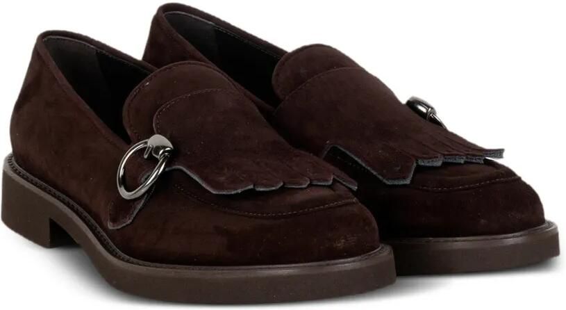 Luca Grossi Loafers met gespsluiting en franje Bruin - Foto 3