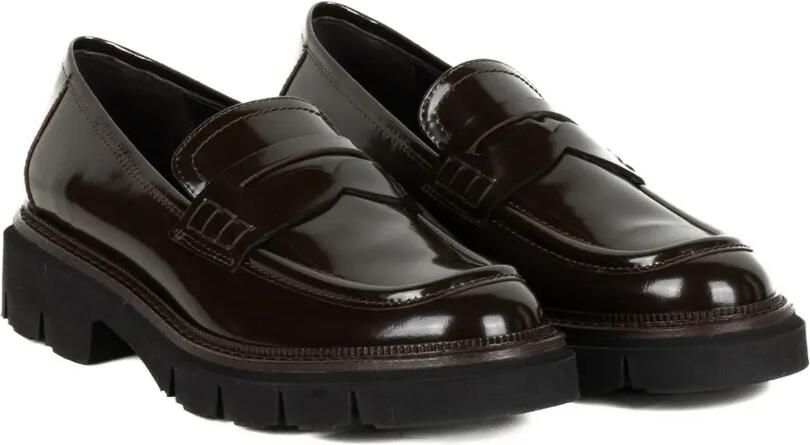 Luca Grossi Leren loafers Bruin