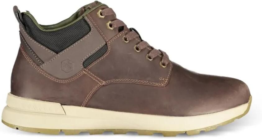 LUMBERJACK Dominic Chukka lace-up panelled ankle boots Bruin
