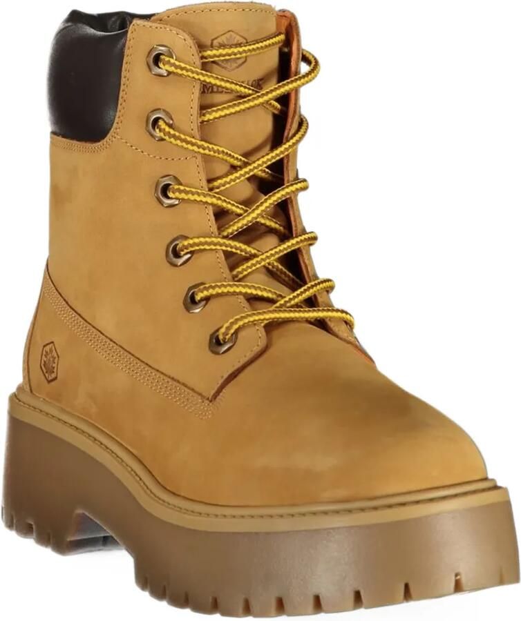 LUMBERJACK Ersilia lace-up leather boots Bruin - Foto 2