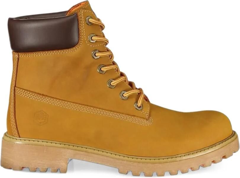 LUMBERJACK lace-up ankle boots Geel