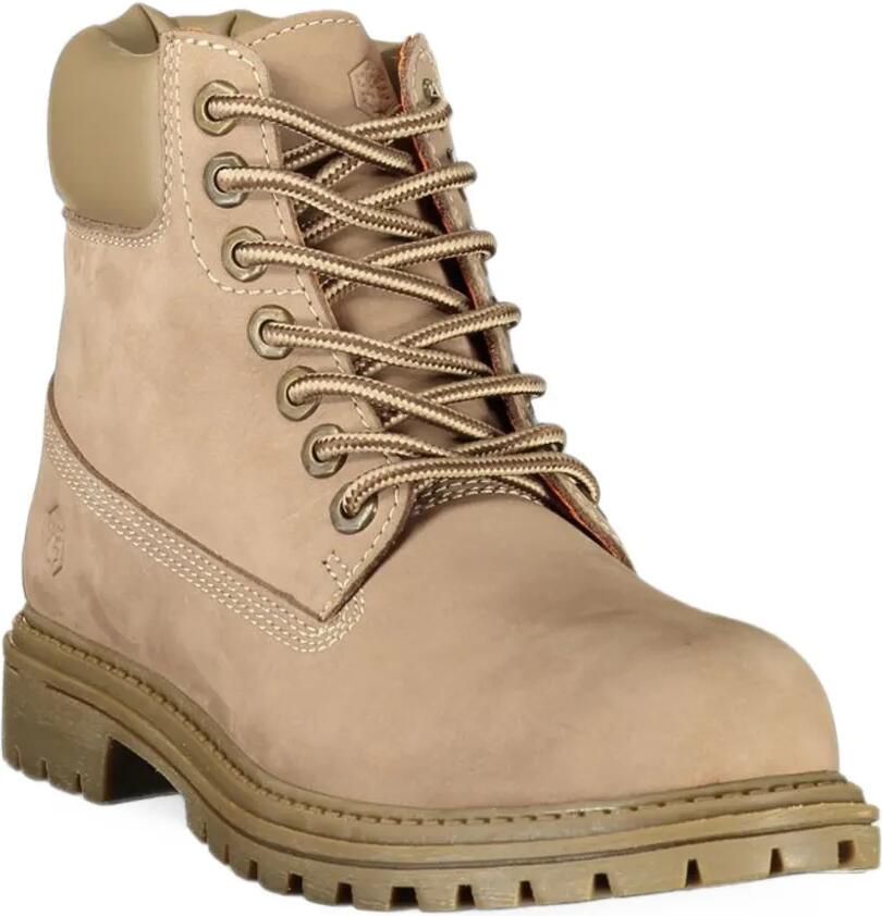 LUMBERJACK lace-up leather boots Beige - Foto 2