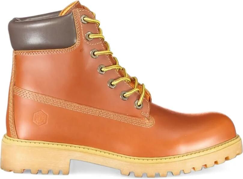 LUMBERJACK lace-up leather ankle boots Bruin