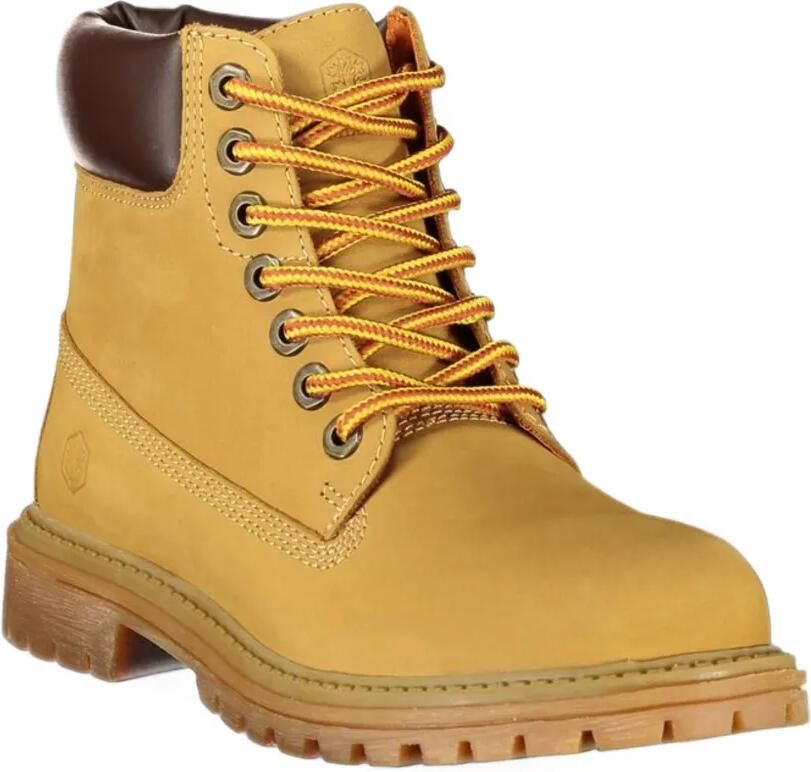 LUMBERJACK lace-up leather ankle boots Geel - Foto 3
