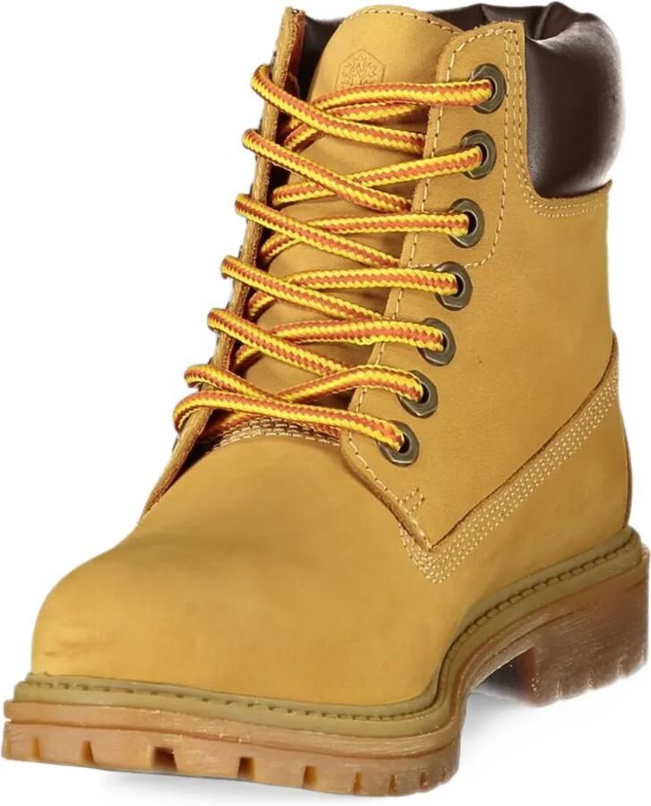 LUMBERJACK lace-up leather ankle boots Geel - Foto 2