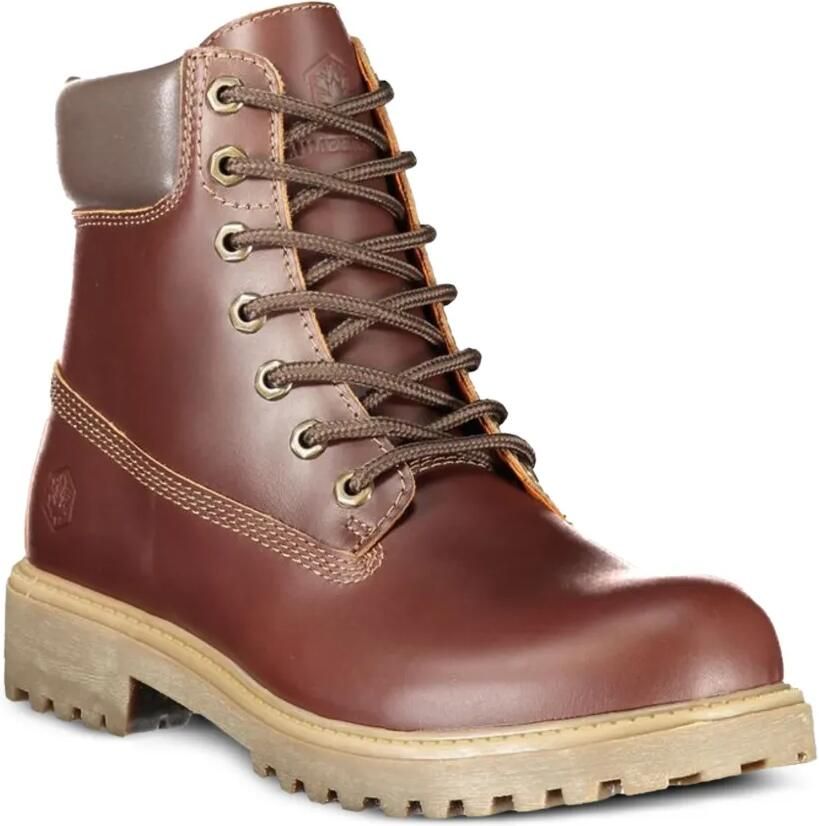 LUMBERJACK lace-up leather boots Bruin - Foto 2