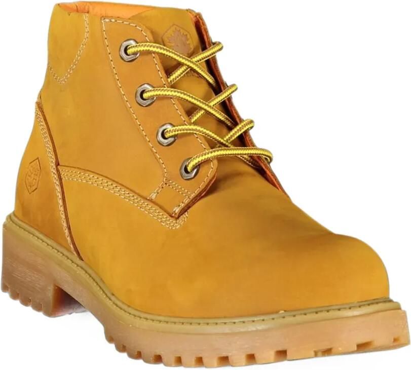 LUMBERJACK lace-up leather boots Geel - Foto 3