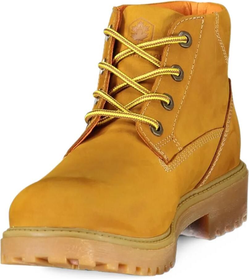 LUMBERJACK lace-up leather boots Geel - Foto 2
