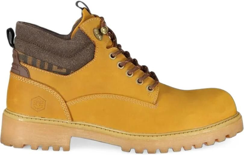 LUMBERJACK lace-up leather boots Geel