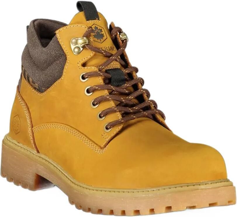 LUMBERJACK lace-up leather boots Geel - Foto 3