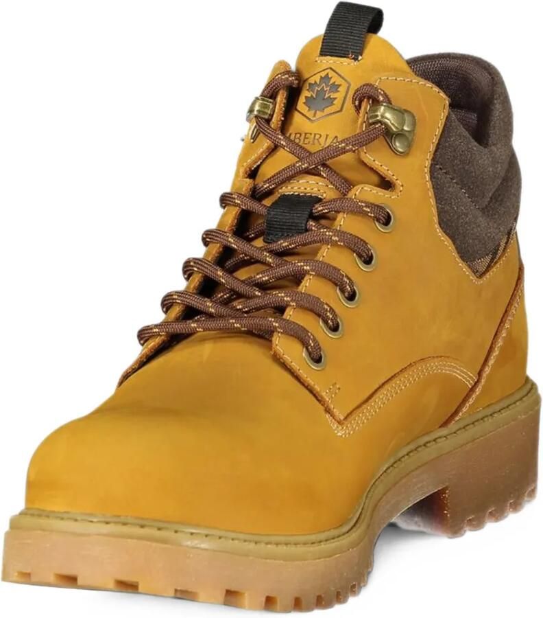 LUMBERJACK lace-up leather boots Geel - Foto 2