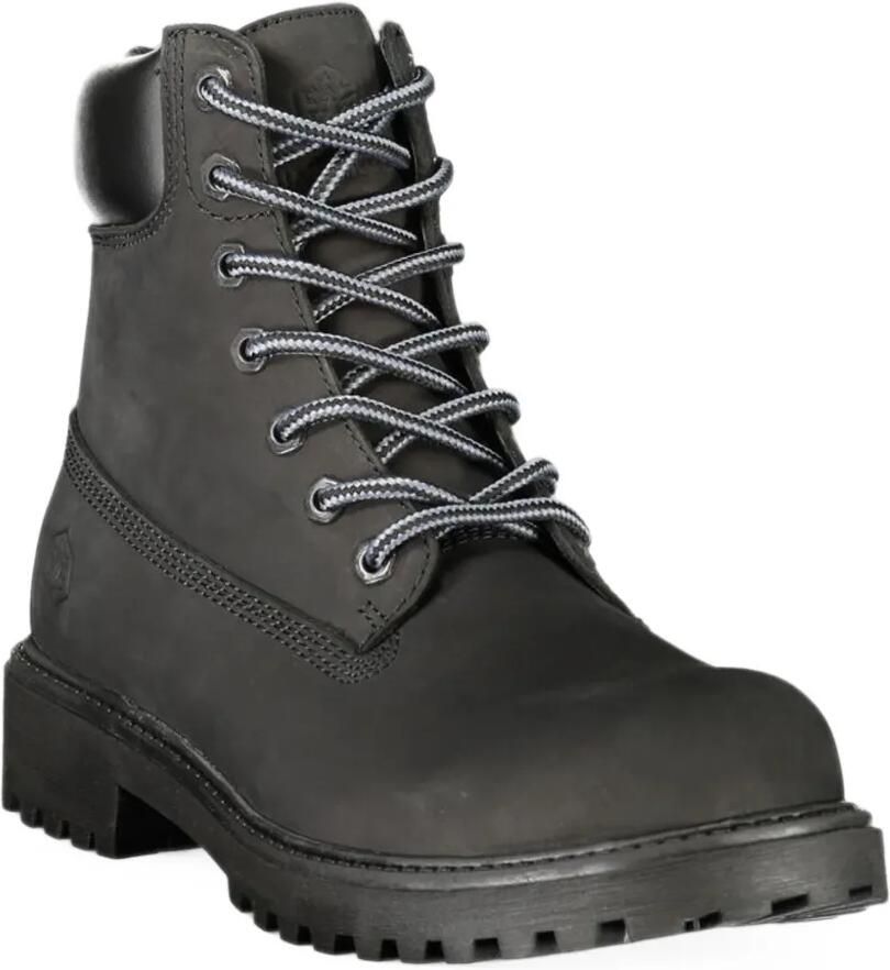 LUMBERJACK lace-up leather boots Zwart - Foto 2