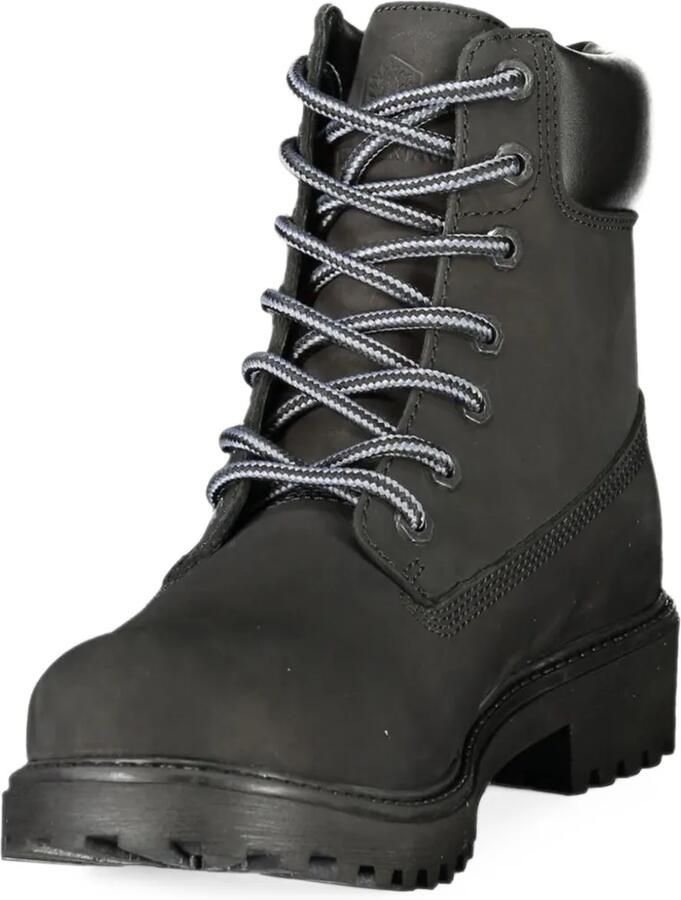 LUMBERJACK lace-up leather boots Zwart - Foto 3