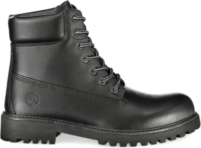 LUMBERJACK lace-up leather boots Zwart